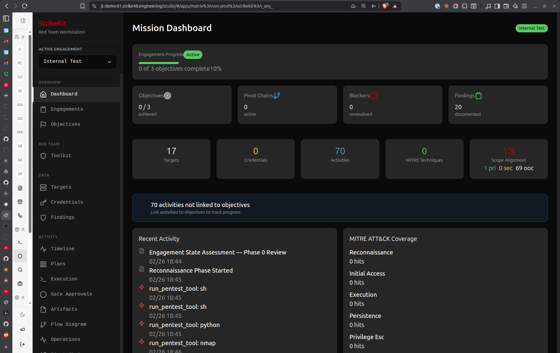 Mission Dashboard